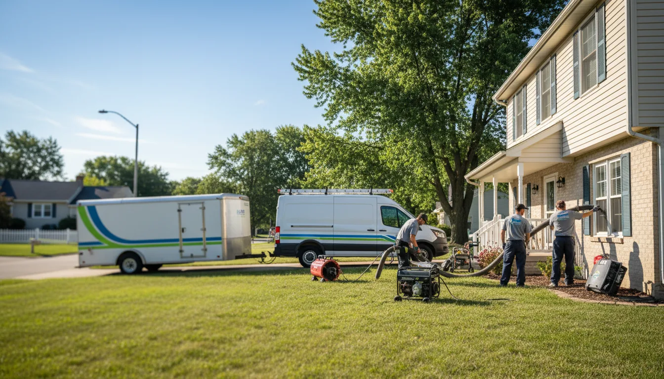 Flooded Basement Restoration And Cleanup With Repair in Alburnett, IA near me